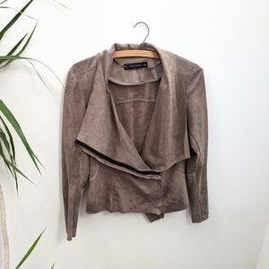 COPY - Zara Faux Suede Zip Jacket